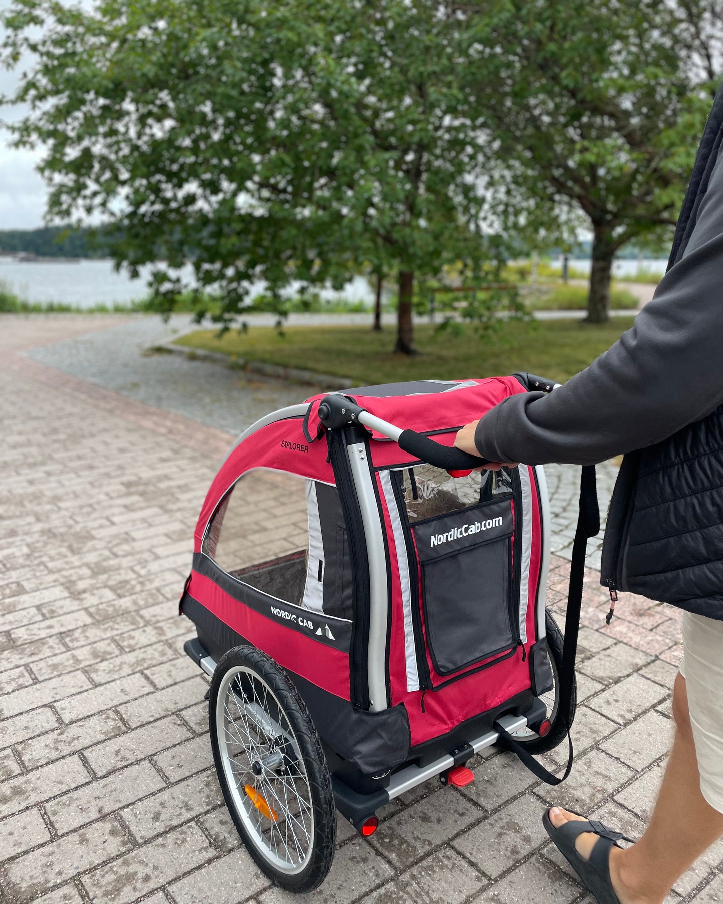 Explorer - 6-in-1 - Rattaat pyöräilyyn, juoksuun, tavaroiden kuljetukseen, hiihtoon ja vaellukseen