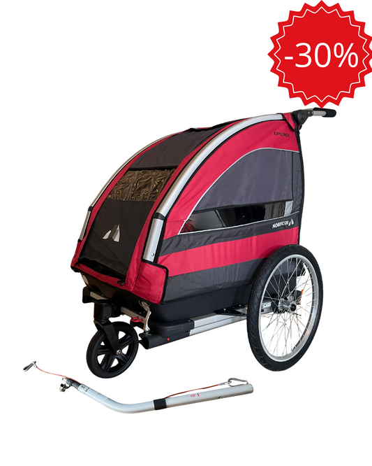 Explorer - 3-in-1 - Pyöräkärry, Rattaat ja tavaravaunu
