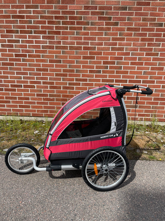 Explorer - 4-in-1 - Kärry pyöräilyyn, juoksuun, tavaroiden kuljetukseen