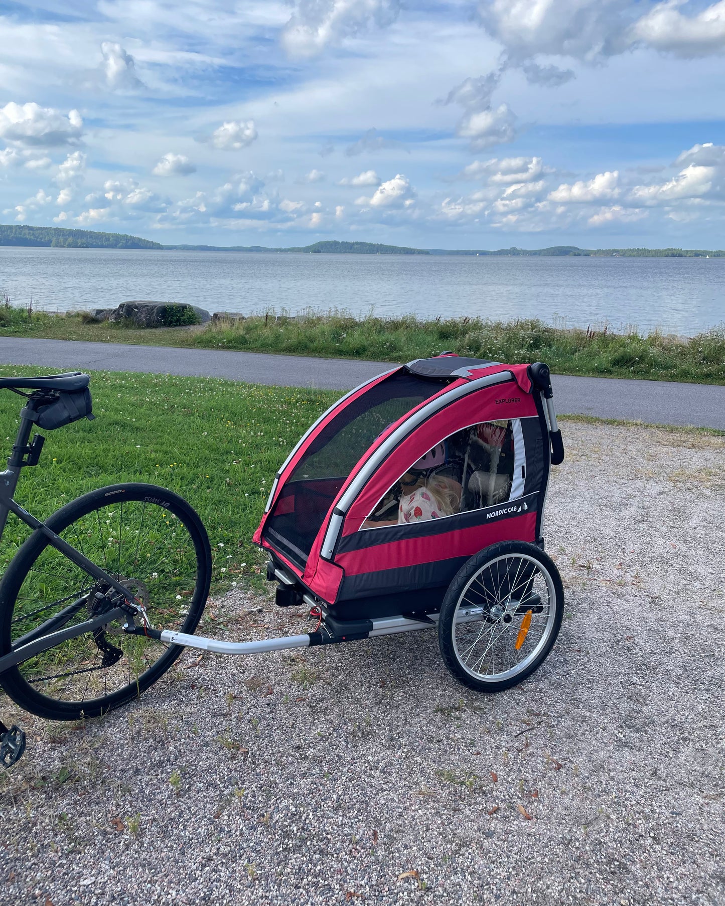 Explorer - 4-in-1 - Kärry pyöräilyyn, juoksuun, tavaroiden kuljetukseen